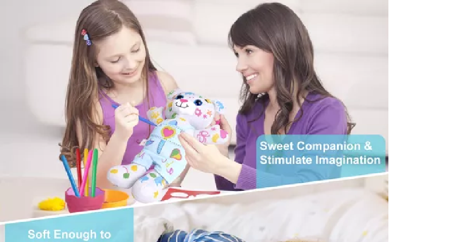 🎨 Peluche para Colorear Lavable – ¡Creatividad que se Abraza!